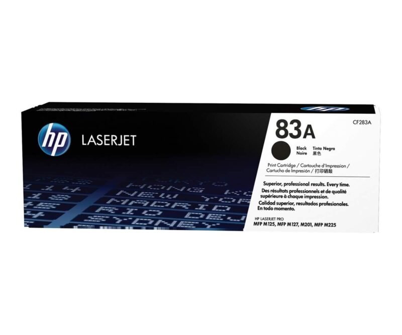 HP 83A Black Original LaserJet Toner Cartridge (CF283A)
